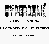 Hyper Dunk (Europe) Title Screen